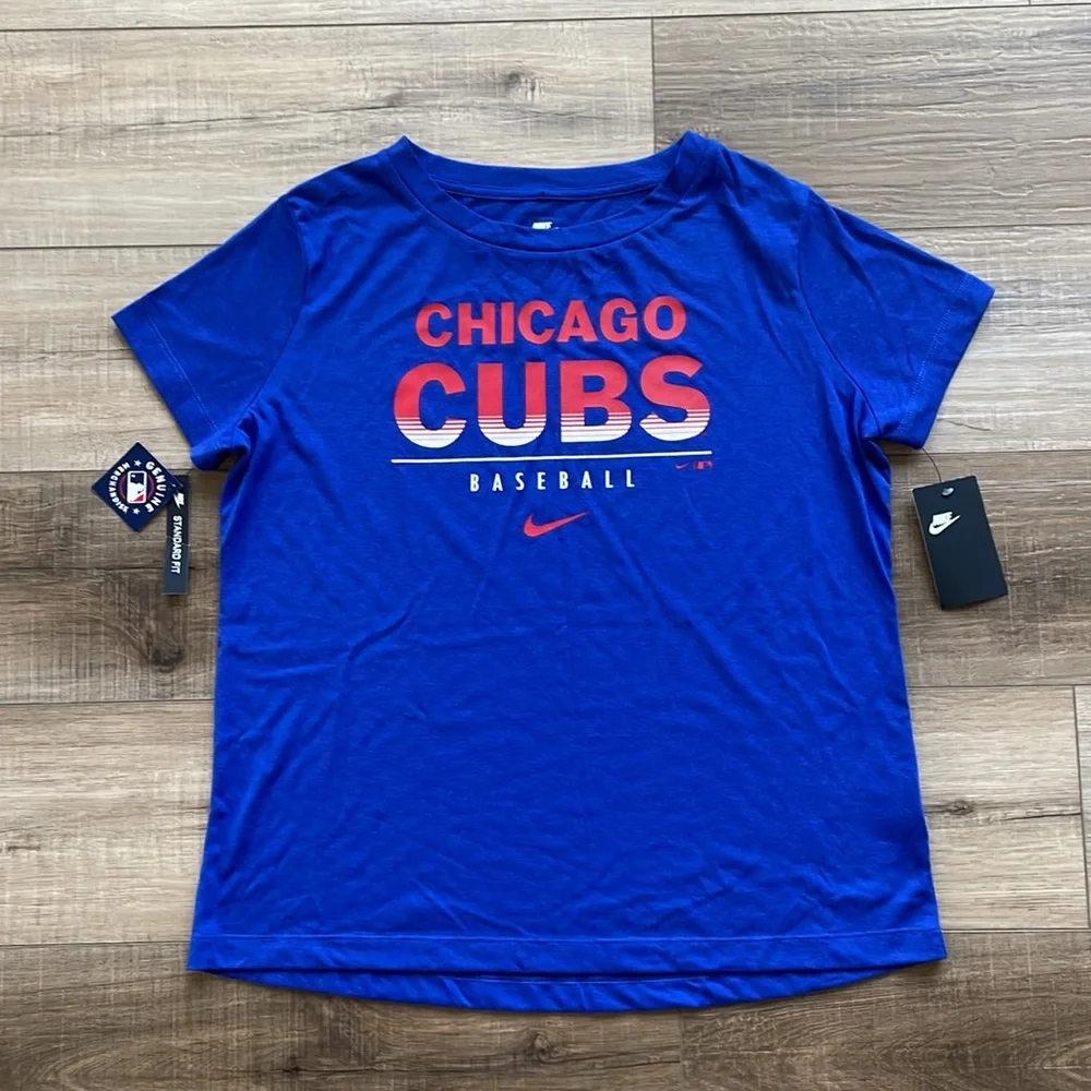 NWT Nike Chicago Cubs Major League Baseball Blue T-Shirt